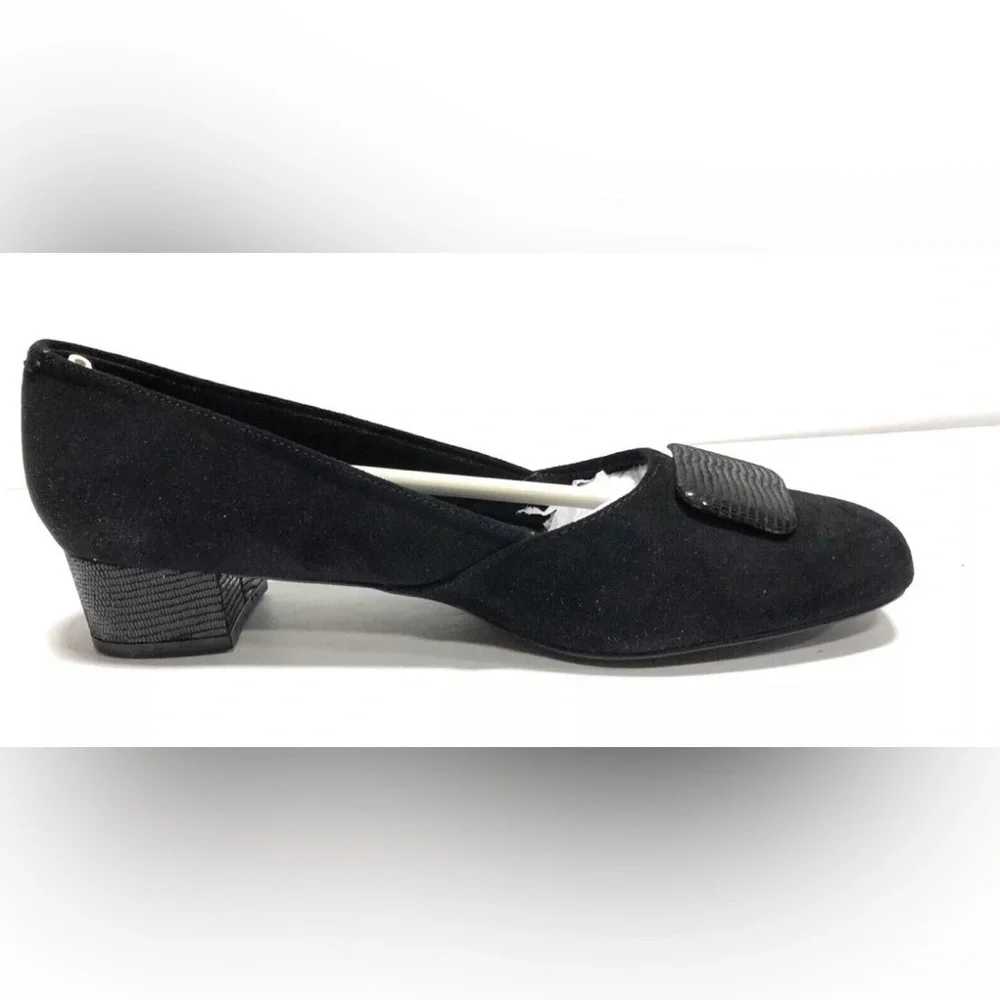 Trotters Delse Womens Low Pump Heels Black Size 10 Narrow